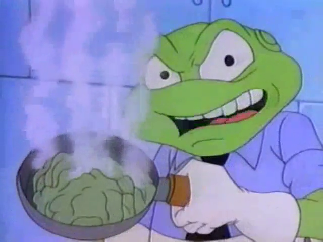 Yes, this is a parody of the 'This is your brain on drugs' PSA, they actually do this.