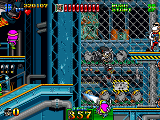 The purple ninja jumping into the acid-vat made the right choice.