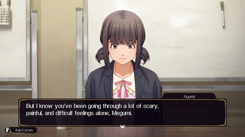 No joke, no pun, no silly off-hand comment, this part really hits home. Especially if you know that Ayumi's been through the same thing. Poor kid ;_;