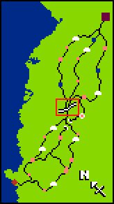 Yes, this part of the game has a unique symbol on the map. Neat.