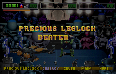 You didn't just beat him, Dredd, you BLEW HIM UP.