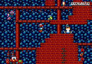 And now we're INSIDE the pirate ship? Really now, this is quite ridiculous. I wonder how much longer the penguins can hold their breath...