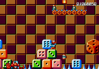 The checkpoint is surrounded by poison bottles. Whoever designed this part of the stage should be shot, or at least injured slightly.