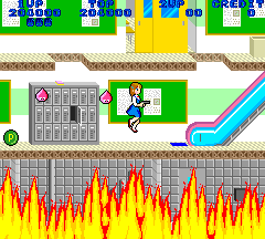 Doesn't anyone care that the basement is on fire? Why doesn't Momoko grab a fire extinguisher or something?!