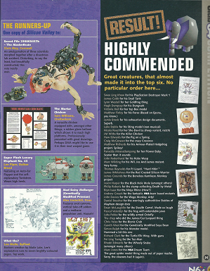 BONUS: examine the list of highly-commended entries for some, uh, interesting comments.
