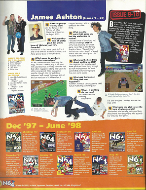 One of the things older issues did was try to teach you Japanese, hence the comment for December '97. I really need to get that issue, that phrase will come in handy.