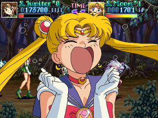 I'd make a 'cock goes here' joke, but I simply can't. It's far, far too easy, and I like a challenge every now and then. Instead, let's make fun of her moon earrings.