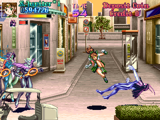 The crystal woman gets a nice eyeful before she snuffs it.