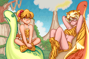 ROUND 6/14 - That dino on the left looks like he's gonna be sick, the poor fella.