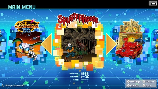 Splatterhouse can finally rest its laurels in the Namco Museum, for it is formally inducted after all this time.
No smoking though, Rick. And God help you if you stumble into the Mappy exhibition without washing your hands before and after.