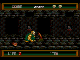 'Oh, and by the way, that was MY hand flipping you off in Splatterhouse Part 1! So stick it up your ass!'