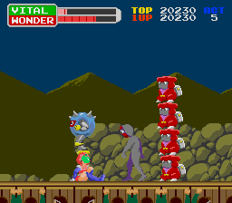 wonder momo getting footstooled, yesterday