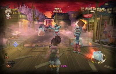 There was once a shop here. But Momotaro destroyed it. 'Cause he's a little shit.