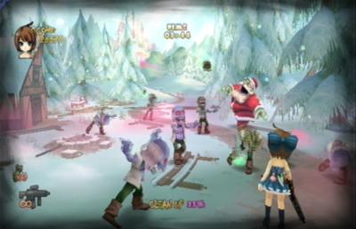 That Santa in the background there? Total arse. Throws explosive presents at you. What a prick. Also OMG SPOILERS SECRET CHARACTER