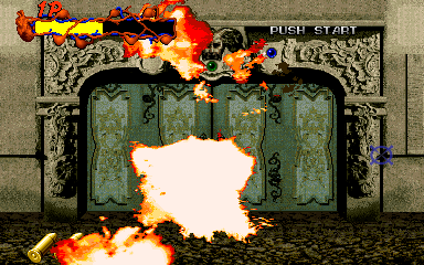 Doors are always exploding in the extraordinary world of Zombie Raid. This is, indeed, a disturbing world...